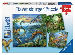 Ravensburger puzzel Dinosauriërs - 3x 49 stukjes
