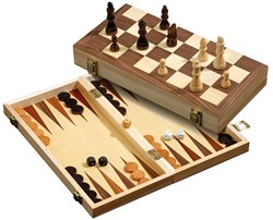 Cassette d'échecs/backgammon Philos Field 40 mm, hauteur roi 76 mm