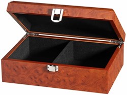 Philos boîte en bois pièces d'échecs rangement 180x120x83 mm classique