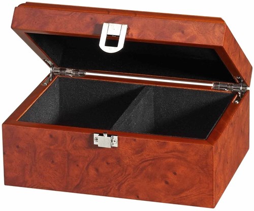 Philos boîte en bois pour pièces d'échecs - boîte de rangement luxe 240x150x85 mm