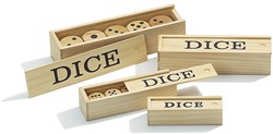 Philos Houten Dobbelsteen Set D6 25mm (5 stuks)