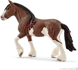 Schleich cheval jouet jument Clydesdale Farm World réaliste