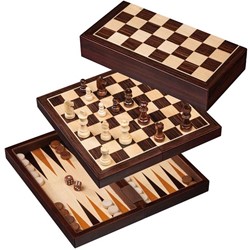 Philos Schaak/Dam/Backgammon Kassette Veld 30 mm, Koningshoogte 63 mm