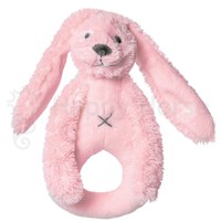 Happy Horse rammelaar Konijn Richie roze - pluche baby speelgoed