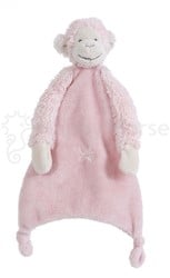Happy Horse knuffeldoekje roze Aap Mickey