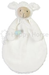 Happy Horse knuffeldoekje Lam Lugano - 29 cm - wit - baby cadeau