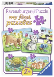 Ravensburger puzzle Mignons animaux domestiques 2+4+6+8p