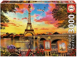 Educa Coucher de soleil à Paris (3000)