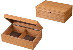 Philos boîte à échecs en bois boîte de rangement pour pièces 240x155x85 mm