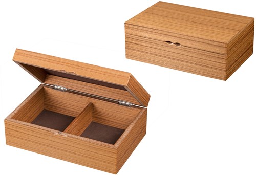 Philos boîte à échecs en bois boîte de rangement pour pièces 240x155x85 mm