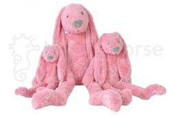 Glückliches Pferd Peluche lapin Richie grand rose foncé