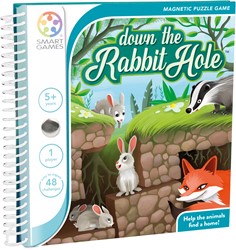 Smart Games magnetisch denkspel Down the Rabbit Hole - 48 opdrachten