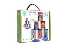 BS Toys Lancer de boîtes - Jeu d'adresse animaux pour enfants et extérieur