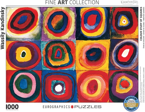 Étude de couleurs de carrés Eurographics - Wassily Kandinsky (1000)