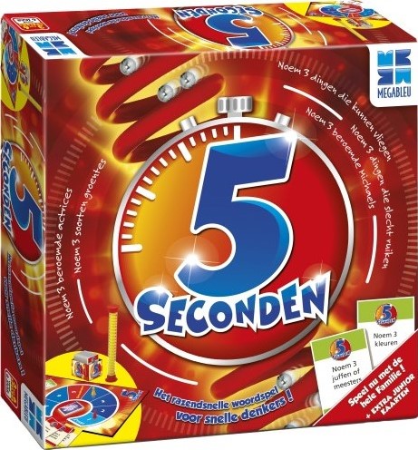 Megableu Jeu de société 5 secondes avec version junior