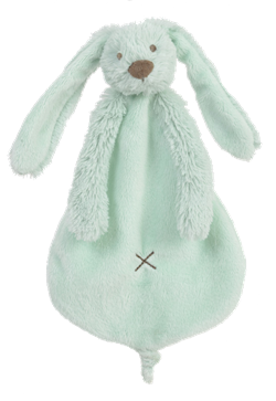 Happy Horse knuffeldoekje Konijn Richie oceaanblauw - Lagoon groen - Baby cadeau
