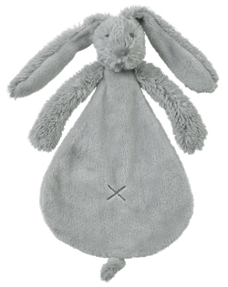 Happy Horse knuffeldoekje Konijn Richie grijs - zacht babycadeau