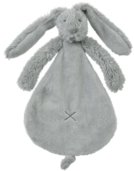 Happy Horse knuffeldoekje Konijn Richie grijs - zacht babycadeau