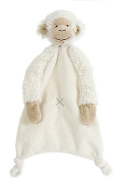 Happy Horse knuffeldoekje aap Mickey - wit - 28 cm - baby cadeau
