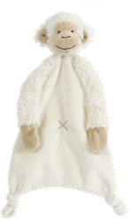 Happy Horse knuffeldoekje aap Mickey - wit - 28 cm - baby cadeau