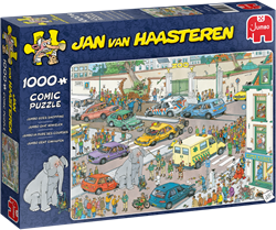 Jumbo puzzel Jan van Haasteren Gaat winkelen - 1000 stukjes cartoon