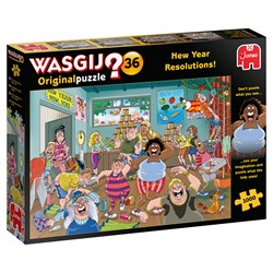 Jumbo puzzel Wasgij Original 36 - Goede Voornemens! 1000 stukjes cartoon