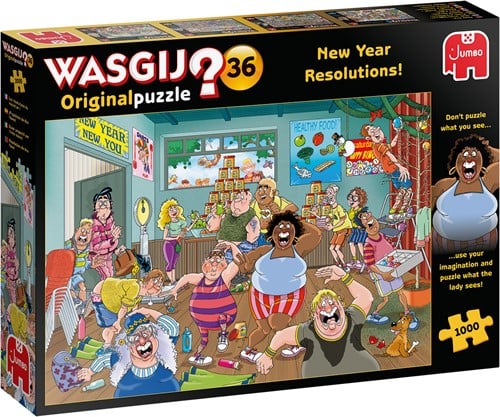 Jumbo puzzel Wasgij Original 36 - Goede Voornemens! 1000 stukjes