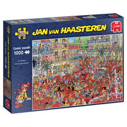 Jumbo puzzel Jan van Haasteren La Tomatina - 1000 stukjes cartoon