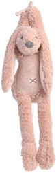 Jouet doux musical Happy Horse vieux lapin rose Richie