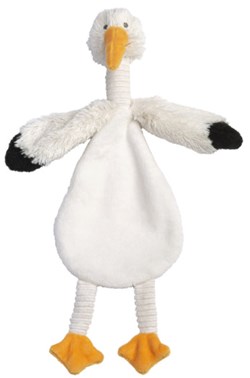 Happy Horse knuffeldoekje ooievaar Sky - wit - baby cadeau