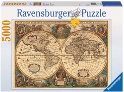 Ravensburger puzzle Mappemonde antique 5000 pièces
