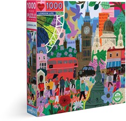 eeBoo legpuzzel London Life 1000 stukjes kunst puzzel volwassenen