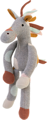 Happy Horse Cheval en peluche tricoté - 30 cm - Coton biologique