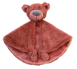 Happy Horse knuffeldoekje Beer Bobbie - Roest kleur - Baby cadeau 29 cm