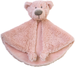 Happy Horse knuffeldoekje Beer Brim - Oudroze - 29 cm baby cadeau