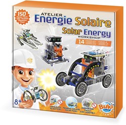 Buki constructieset - Zonne-energie speelgoed 14-in-1 bouwpakket