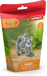 Schleich Wild Life koala moeder en baby - speelfiguur set
