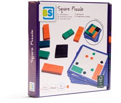 BS Toys Houten Puzzel - Educatief Vormenspel - Kleurrijk Kinderspel