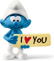 Schleich Smurfen - Smurf Met Teken 20823