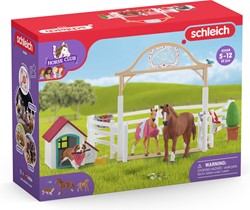 schleich HORSE CLUB Hannah's Gasten met Ruby Hond 42458