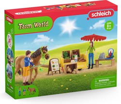 Schleich Farm World mobiele farmstand - boerderij speelgoedset