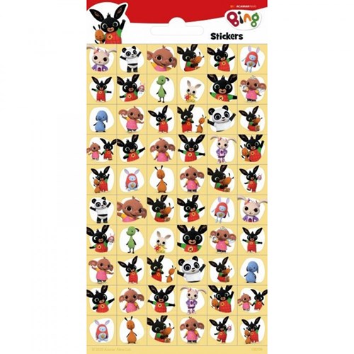 Totum stickervel Bing - 60 stickers - decoratie voor kinderen