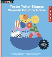 Kikkerland TeeterTotterShape Wood Balance Game
