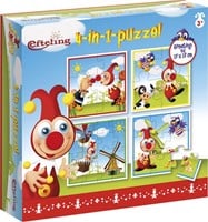 4in1 Puzzel Jokie, 16st.