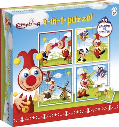 4in1 Puzzel Jokie, 16st.