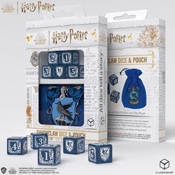 Q-Workshop Harry Potter Ravenclaw dobbelstenen set met buidel - accessoires