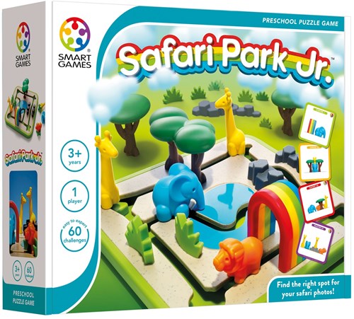 Smart Games educatief spel Safari Park Jr. - 60 uitdagingen voor peuters