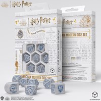 Q-Workshop Harry Potter dobbelstenen Ravenclaw modern set wit 7 stuks
