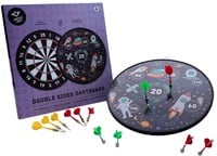 Engelhart Dubbelzijdig Magnetisch/ Papieren Dartbord in Ruimtethema