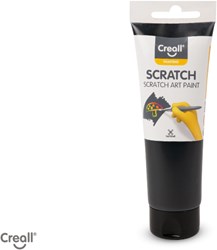 Creall Opaque zwarte verf tube 120 ml plakkaatverf creatief